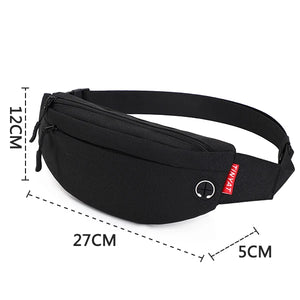 TINYA Canvas Men Fanny Pack Outdoor Sports Waist Pack Crossbody Phone Pouch Bag