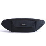 TINYAT Men Waist Bag Mobile Phone Pouch Belt Bag Male Gray Bum Hip Bag