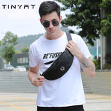 Canvas Waist Bag Man Belt Pouch Foldable Men's Wallet Crossbody Bags