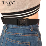 Canvas Waist Pack Bag Travel Hip Bum Bag Red