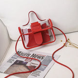 Clear PVC Women Shoulder Bag Mini Jelly Messenger Bag