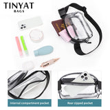 Clear Waist Bag Women Purse Large Phone Fanny Pack Sports Travel Ladies Belt Bag