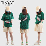 Clear PVC Waist Bag Packs for Women 2 Pockets