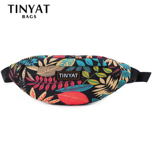 Canvas Banana Bag Travel Waist Bag For Girl