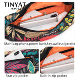 Canvas Banana Bag Travel Waist Bag For Girl