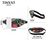 Canvas Banana Bag Travel Waist Bag For Girl