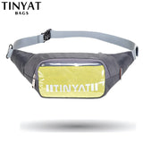 Men's Gray Belt Pouch Outdoor Travel Crossbody Bag