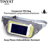 Men's Gray Belt Pouch Outdoor Travel Crossbody Bag