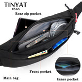 Canvas Waterproof Waist Pouch Phone Anti Theft Waist Pack Male Sports Bag