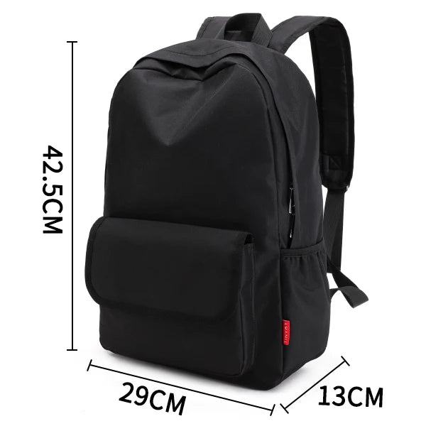 Canvas Backpack Gray Casual Rucksack 15inch Laptop College Student School Bag