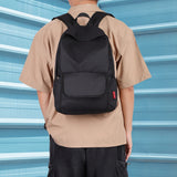 Canvas Backpack Gray Casual Rucksack 15inch Laptop College Student School Bag