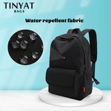 Canvas Backpack Gray Casual Rucksack 15inch Laptop College Student School Bag