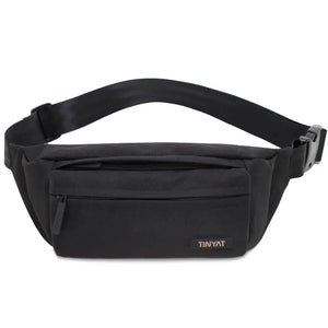 Men Grey Waist Bag Pack Casual Functional Phone Money Belt Fanny Travel Hip
