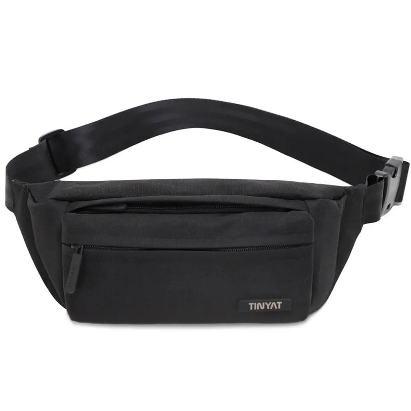 Men Grey Waist Bag Pack Casual Functional Phone Money Belt Fanny Travel Hip