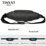 Men Waist Bag Pack Phone Belt Bag Pouch Casual Large Purse