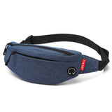 Large Waist Bag Pack Purse Canvas Travel Phone Fanny Banana Bag Hip 4 Pockets