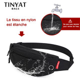 Men Waist Bag Pack Purse Casual Large Phone Belt Bag Pouch