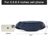 Large Waist Bag Pack Purse Canvas Travel Phone Fanny Banana Bag Hip 4 Pockets