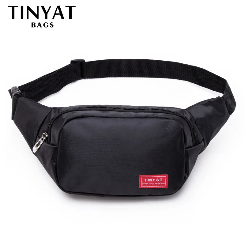 Canvas Waist Bag Pack Purse Large Phone Travel Fanny Hip 3 Pockets