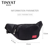 Canvas Waist Bag Pack Purse Large Phone Travel Fanny Hip 3 Pockets