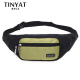 Men Waist Bag pack Purse Waterproof Canvas Travel Phone belt bag pouch