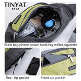 Men Waist Bag pack Purse Waterproof Canvas Travel Phone belt bag pouch