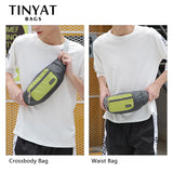 Men Waist Bag pack Purse Waterproof Canvas Travel Phone belt bag pouch
