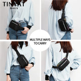 Men Women Waist Bag pack Purse Casual Large Phone Belt Bag Pouch Canvas Travel P