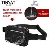 Men Women Waist Bag pack Purse Casual Large Phone Belt Bag Pouch Canvas Travel P