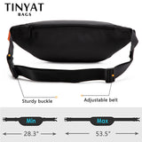 Men's Belt Bag Functional Waist Pack Canvas Pouch