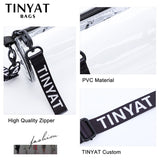 Mini Transparent Women Shoulder Bags PVC Clear Messenger Bags