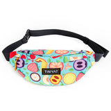 TINYAT Colorful Waist Bag Fanny Pack Outdoor Running Banana Belt Bag