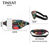 Leaf Travel Waist Bag Pack For Men Women Casual Shoulder Bag