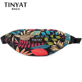Leaf Travel Waist Bag Pack For Men Women Casual Shoulder Bag