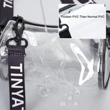 Transparent Women Bag Clear PVC Crossbody Bag Barrel Women Shoulder Bag
