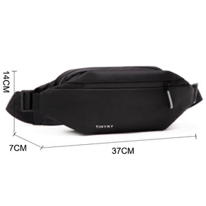 Men's PU Waist Bag Waterproof Sports Fanny Pack Anti Theft Belt Pouch
