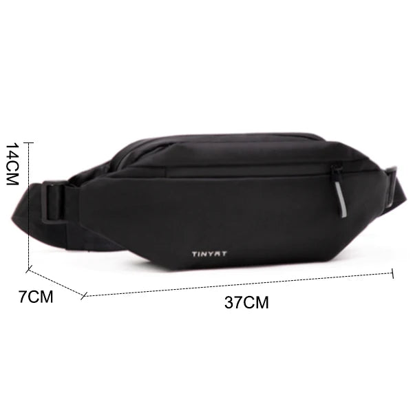 Men's PU Waist Bag Waterproof Sports Fanny Pack Anti Theft Belt Pouch