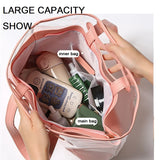 Clear PVC Shoulder Bag Transparent Waterproof Mother HandBag