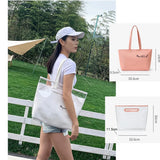 Clear PVC Shoulder Bag Transparent Waterproof Mother HandBag