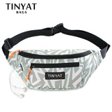 Canvas Fanny Waist Packs for Women 4 Pockets Crossbody Bag