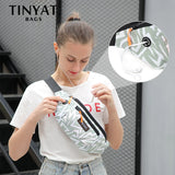 Canvas Fanny Waist Packs for Women 4 Pockets Crossbody Bag