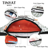 Canvas Fanny Waist Packs for Women 4 Pockets Crossbody Bag