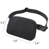 Waist Bag Pack Shoulder Fanny Pack Large Phone Money Sports Belt Bag Pouch