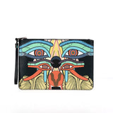 Animal Prints Envelope Purse High Capacity Clutch Handbag