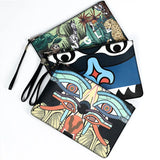 Animal Prints Envelope Purse High Capacity Clutch Handbag