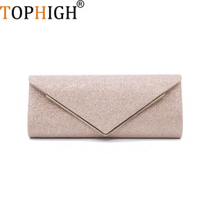 Sequined Envelope Clutch Pink Evening Bag Wedding Purse Female Handbag