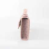 Women Ostrich Patern Leather Clutch Tote Bag Shoulder Bags Purse Handbag