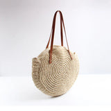 Women Large Raffia Straw Bag Beach Handbags Travel Shoulder Bags Red Apricot Tot