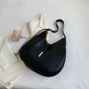 Women's Large Shoulder Side Bag Winter Solid Large Capacity Handbag
