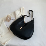 Women's Large Shoulder Side Bag Winter Solid Large Capacity Handbag